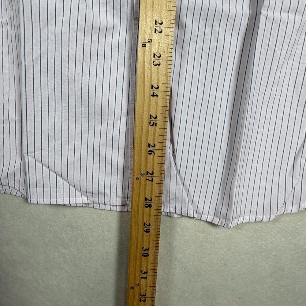 NWT J. Crew Men's Large Slim Untucked Short Purple Striped Casual Shirt